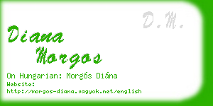 diana morgos business card